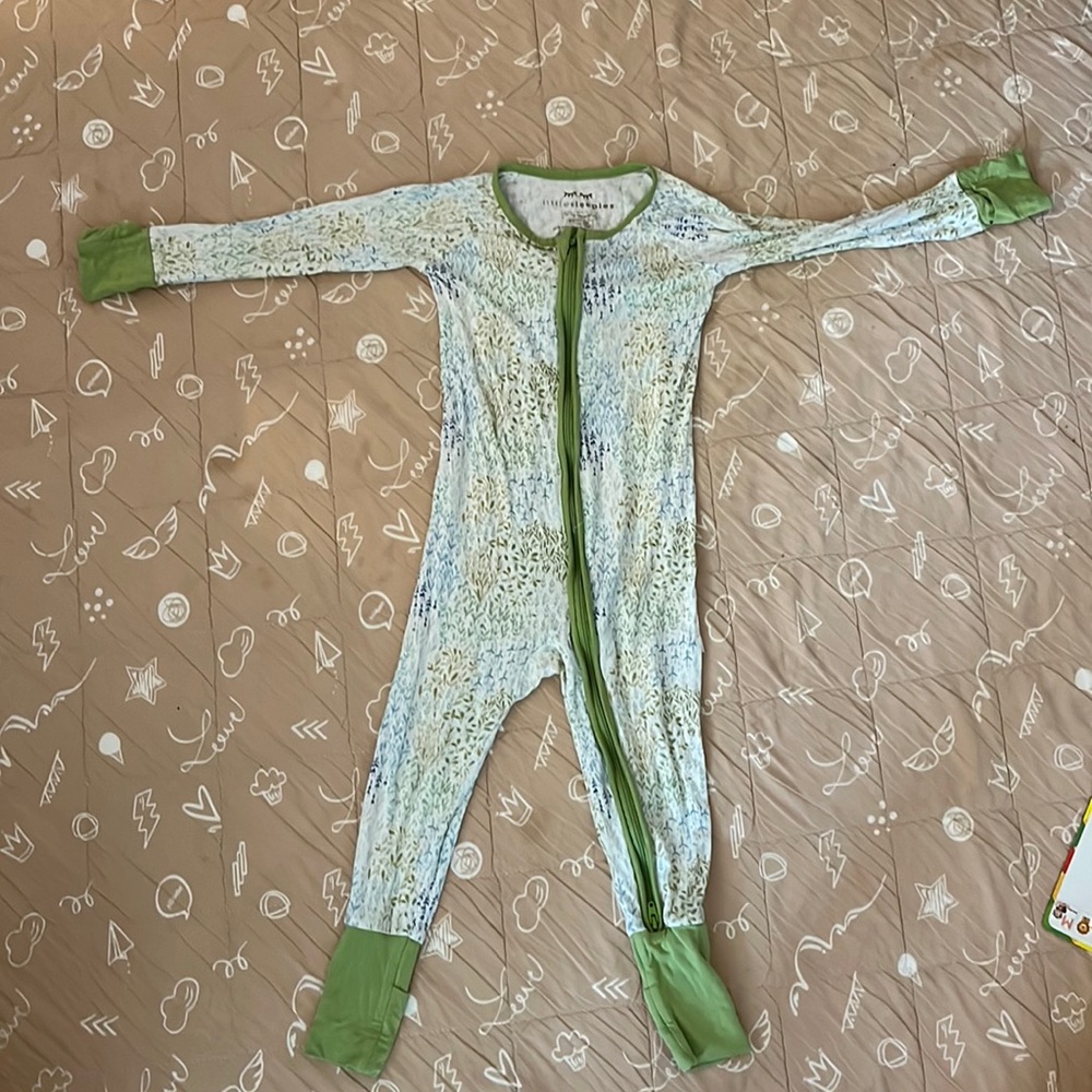 Little Sleepies 12-18 month zippy pajamas